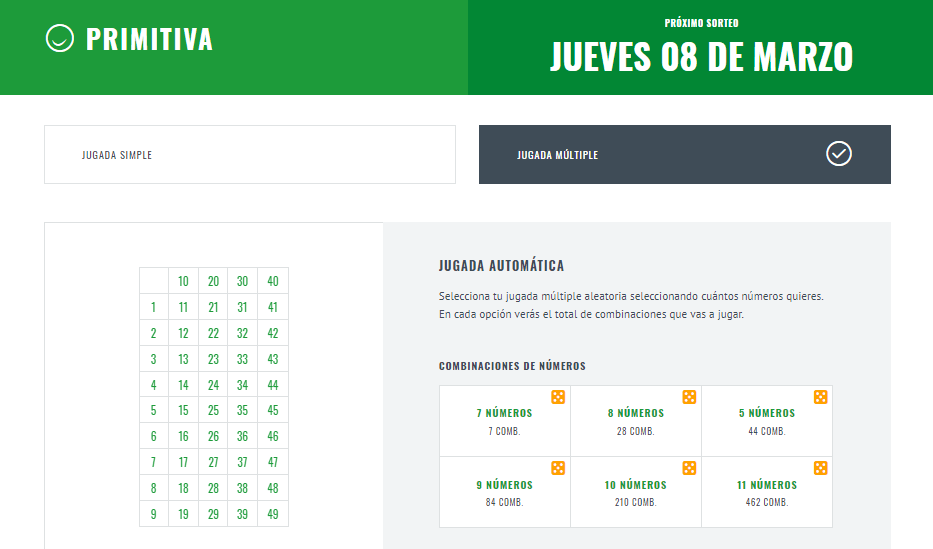 La Primitiva Online Seguro en España Feeling Lucky